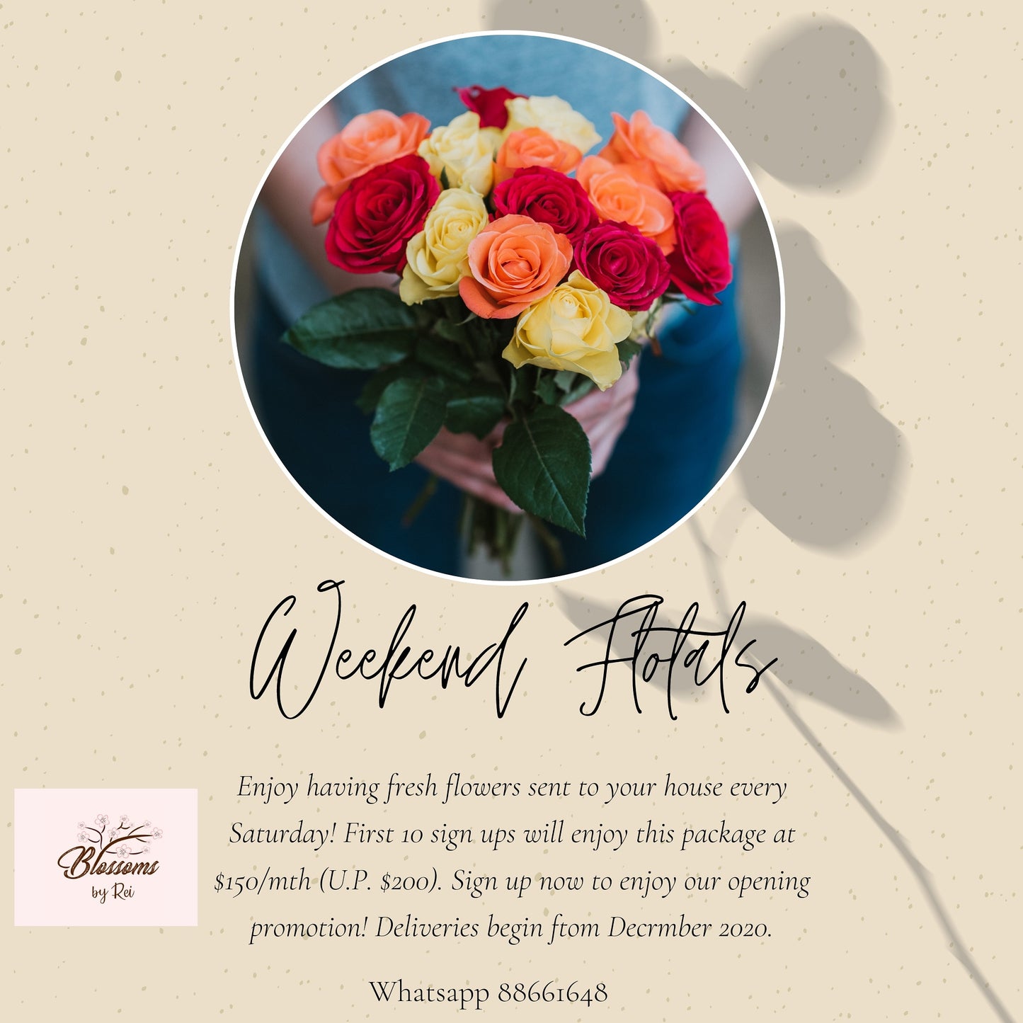 Weekend Florals for the month