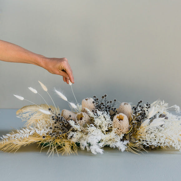 Preserved Long Table Arrangement